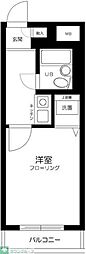 プレール新中野 1Kの間取図画像