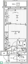 (仮称)PREMIUMCUBE東高円寺DEUX 1LDKの間取図画像
