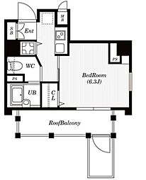 HF東中野レジデンス 1Kの間取図画像