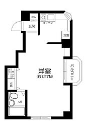 ノイメゾン桜台 ワンルームの間取図画像