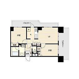 ドゥーエ練馬 2LDKの間取図画像
