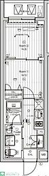 (仮称)PREMIUMCUBE東高円寺DEUX 2Kの間取図画像