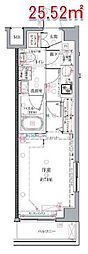 CREVISTA練馬桜台2 1Kの間取図画像