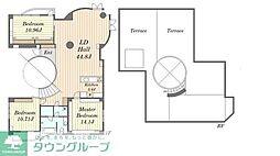 グリーンテラス元代々木 3LDKの間取図画像