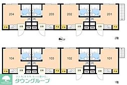 TOKYOβ中野3 ワンルームの間取図画像