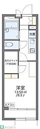 レオパレスGF白鷺 1Kの間取図画像