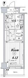MAKESDESIGN新宿落合 1Kの間取図画像
