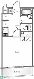 CRACIA北新宿 1Kの間取図画像