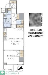 BrilliaistSENDAGAYA 1LDKの間取図画像