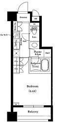 ラクラス新中野 1Kの間取図画像