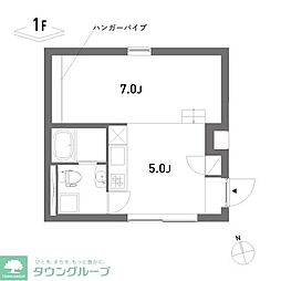 ALVA 1DKの間取図画像