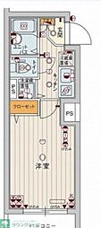 GENOVIA中野・都立家政 1Kの間取図画像