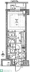 SYFORME西新宿5丁目 1Kの間取図画像