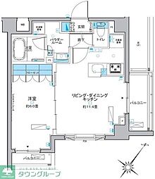 ルフォンプログレ中野富士見町 1LDKの間取図画像