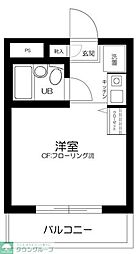 スカイコート新中野 ワンルームの間取図画像