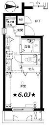 メインステージ中野坂上 1Kの間取図画像