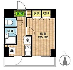 スペーシア高円寺2 1Kの間取図画像