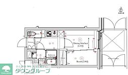 ベルシード方南町 2Kの間取図画像