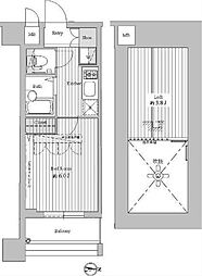 ドゥーエ練馬2 1Kの間取図画像