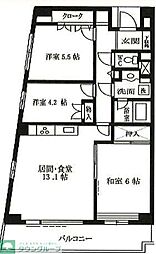 メゾン・ド・フォンテーヌ 3LDKの間取図画像