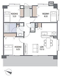 間取図画像 3LDK
