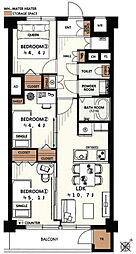 行徳グランドハイツ 3LDKの間取図画像