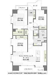 ラミアール西船橋 3LDKの間取図画像