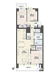 行徳ニューグランドハイツ 3LDKの間取図画像