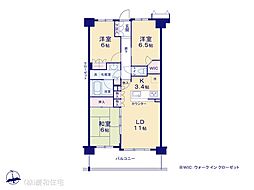 エム・ブランド船橋 3LDKの間取図画像