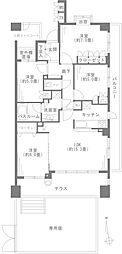 つつじヶ丘ガーデンハウスヒルサイドレジデンス 4LDKの間取図画像