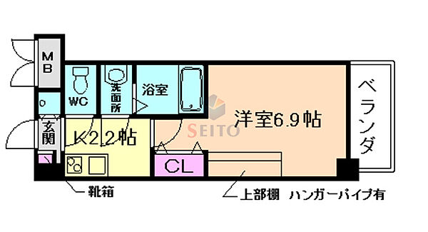 ウインズコート豊中曽根東 ｜大阪府豊中市曽根東町5丁目(賃貸マンション1K・3階・22.72㎡)の写真 その2