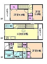 大阪府豊中市原田元町1丁目（賃貸一戸建3LDK・1階・63.88㎡） その2