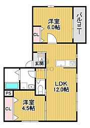 間取図画像 2LDK