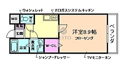 ジョイーレ 1階1Kの間取り