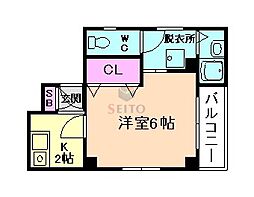 間取図画像 1K