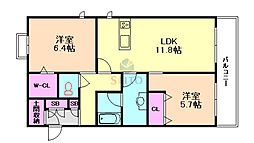 間取図画像 2LDK