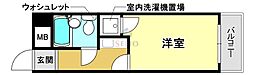 パレロイヤル三番館 1Kの間取図画像