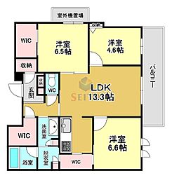 エテルノ 和 3LDKの間取図画像