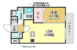 プレジオ塚本ASIAN 1LDKの間取図画像