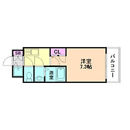サムティ姫島FELICETO 1Kの間取図画像