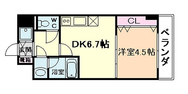 大阪府大阪市北区大淀南3丁目(賃貸マンション1DK・11階・30.52㎡)の写真 その2