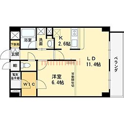 フェニックス穂波 1LDKの間取図画像