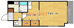 MAEKAWABLD 1DKの間取図画像