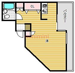 エル・ボスク2 ワンルームの間取図画像