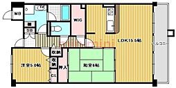 ノール・リヴィエール 2LDKの間取図画像