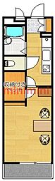 リブラレジデンス茨木 1Kの間取図画像