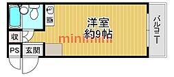 シャルム茨木 ワンルームの間取図画像