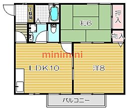 ローンコート 2LDKの間取図画像