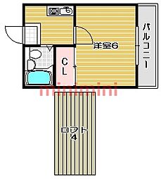 メゾン・デュ・ソレイユ 1Kの間取図画像