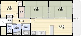 グラード柏原  ｜ 大阪府柏原市太平寺２丁目17-1（賃貸マンション3LDK・2階・60.50㎡） その2